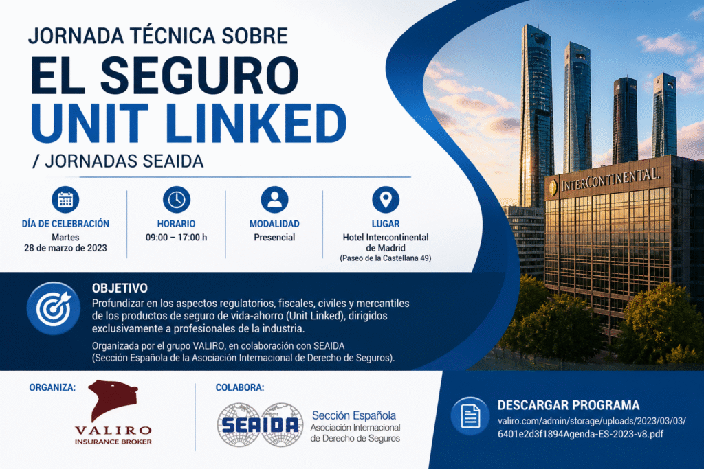 Jornada técnica sobre el seguro UNIT LINKED